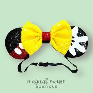 Mickey Magic Elastic Minnie Ears | Disney-Inspired Adjustable Ears Headband